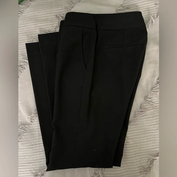 Black Ann Taylor straight leg dress pants